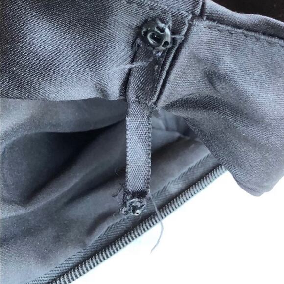 WHBM‎ 10 Black Satin Sleeveless Layered Cocktail Dress - Picture 9 of 9